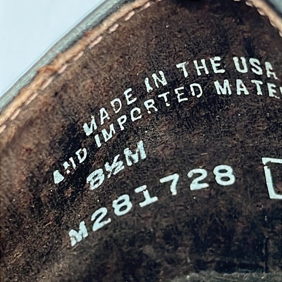 Munro American Two-Tone Brown Leather Shoes Size 8.5 | 1.5” Block Heel Comfort - Picture 9 of 10